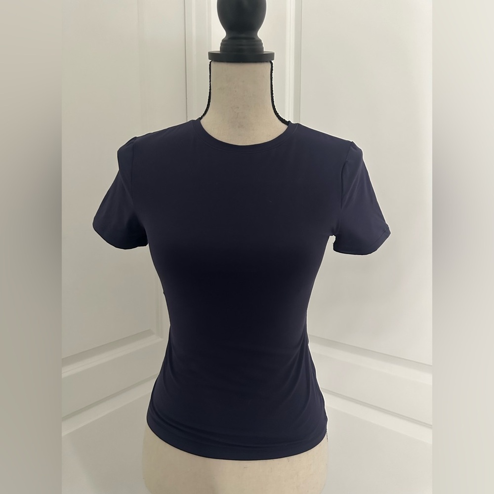 Suuksess Navy Blue Women's Fitted Tee